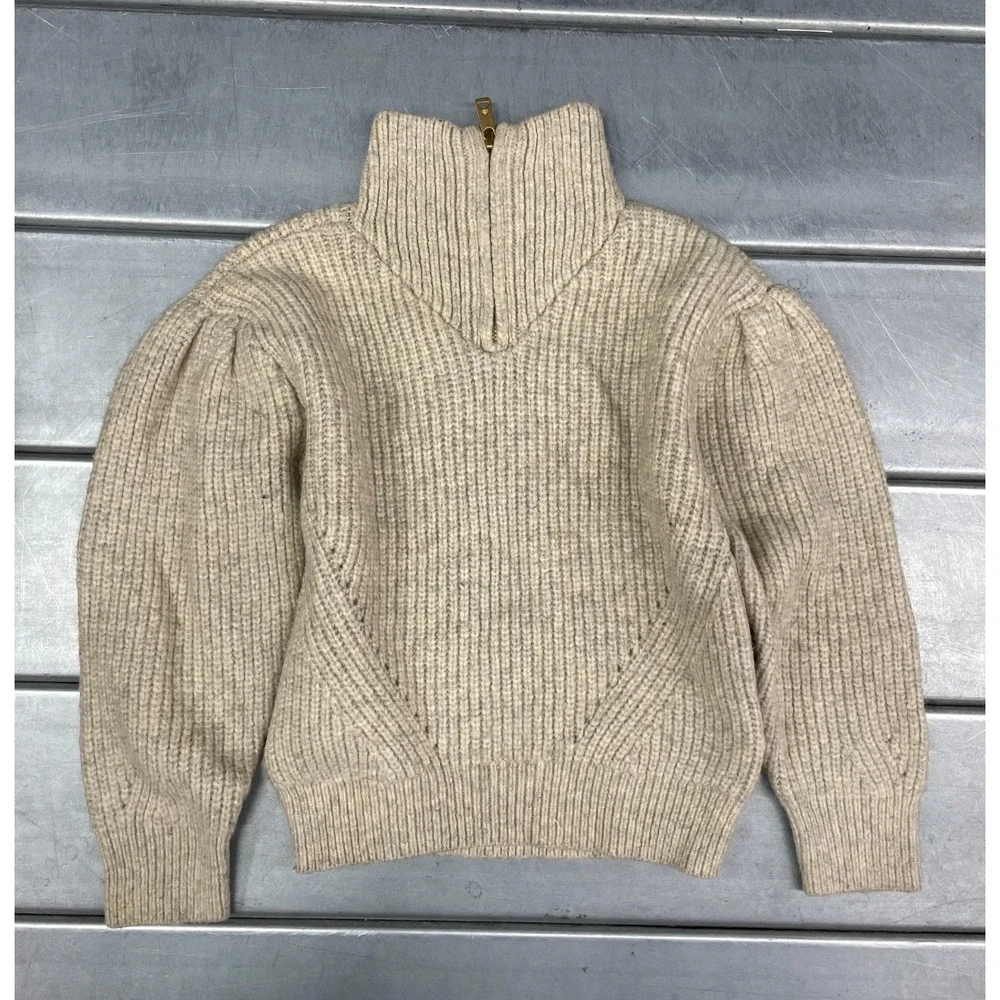 Scotch & Soda Balloon Sleeve Turtleneck Sweater Youth‎ Size 8 Beige Knit